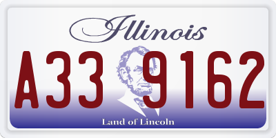 IL license plate A339162