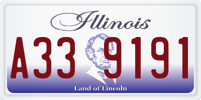 IL license plate A339191