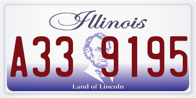 IL license plate A339195