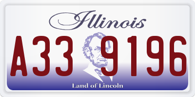 IL license plate A339196