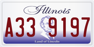 IL license plate A339197