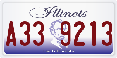 IL license plate A339213