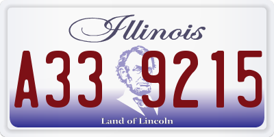 IL license plate A339215