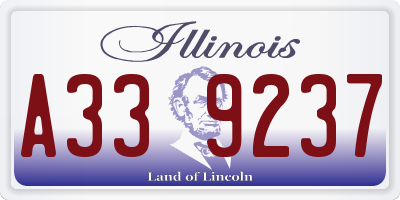 IL license plate A339237