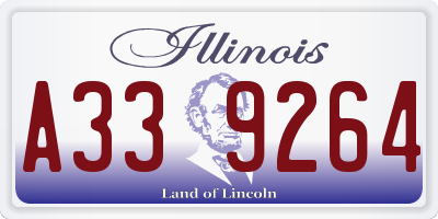 IL license plate A339264