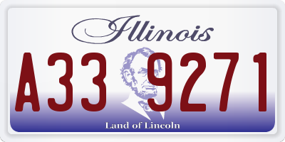 IL license plate A339271