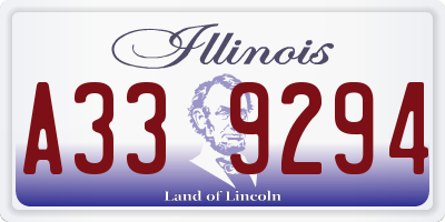 IL license plate A339294