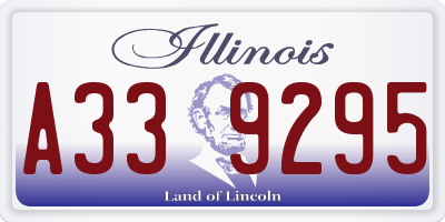 IL license plate A339295