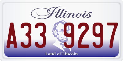 IL license plate A339297