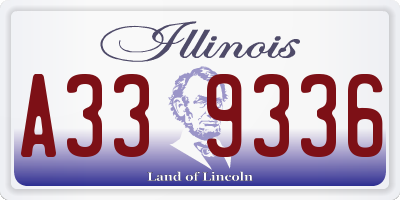 IL license plate A339336