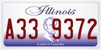 IL license plate A339372