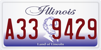 IL license plate A339429