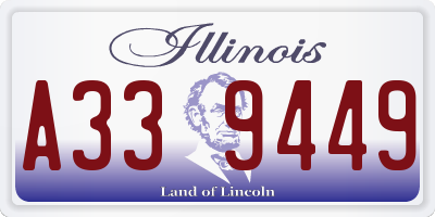 IL license plate A339449
