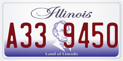 IL license plate A339450