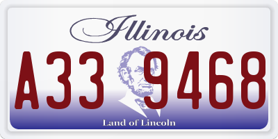 IL license plate A339468
