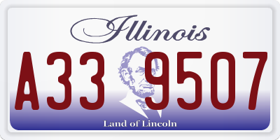 IL license plate A339507