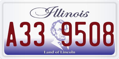 IL license plate A339508