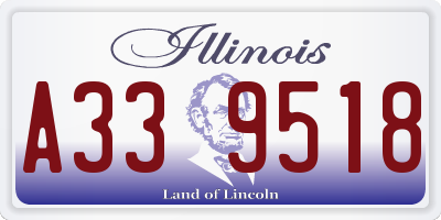 IL license plate A339518