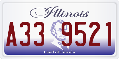 IL license plate A339521