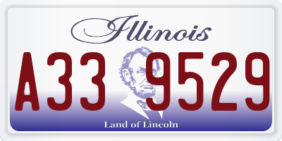 IL license plate A339529