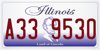 IL license plate A339530