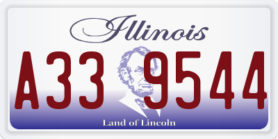 IL license plate A339544