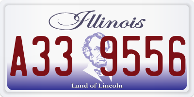 IL license plate A339556