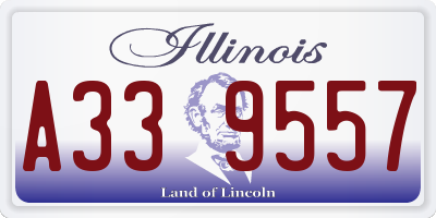 IL license plate A339557