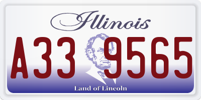 IL license plate A339565