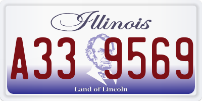 IL license plate A339569