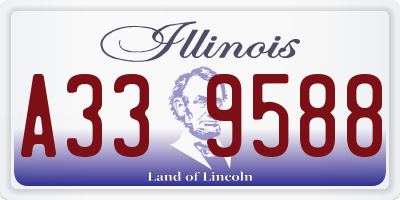 IL license plate A339588