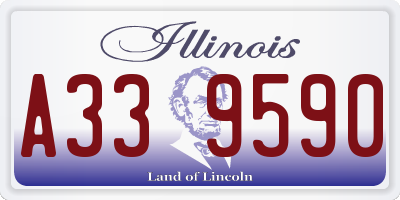 IL license plate A339590