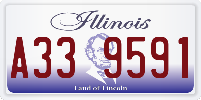 IL license plate A339591