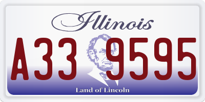 IL license plate A339595