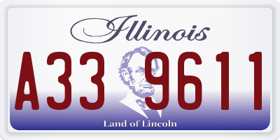 IL license plate A339611