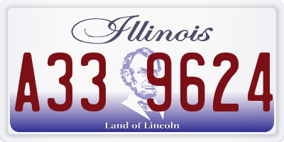IL license plate A339624
