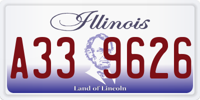 IL license plate A339626