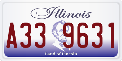 IL license plate A339631