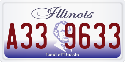 IL license plate A339633