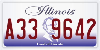 IL license plate A339642