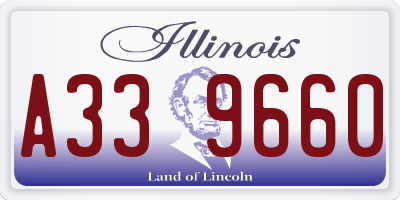 IL license plate A339660