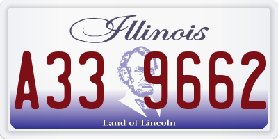 IL license plate A339662