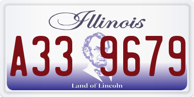 IL license plate A339679