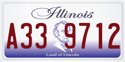 IL license plate A339712