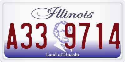 IL license plate A339714