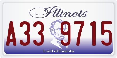 IL license plate A339715