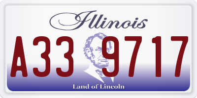 IL license plate A339717