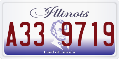 IL license plate A339719