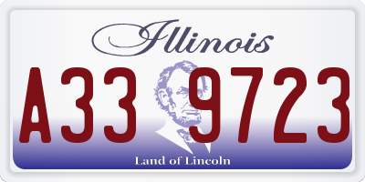 IL license plate A339723