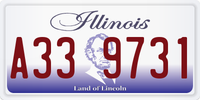 IL license plate A339731